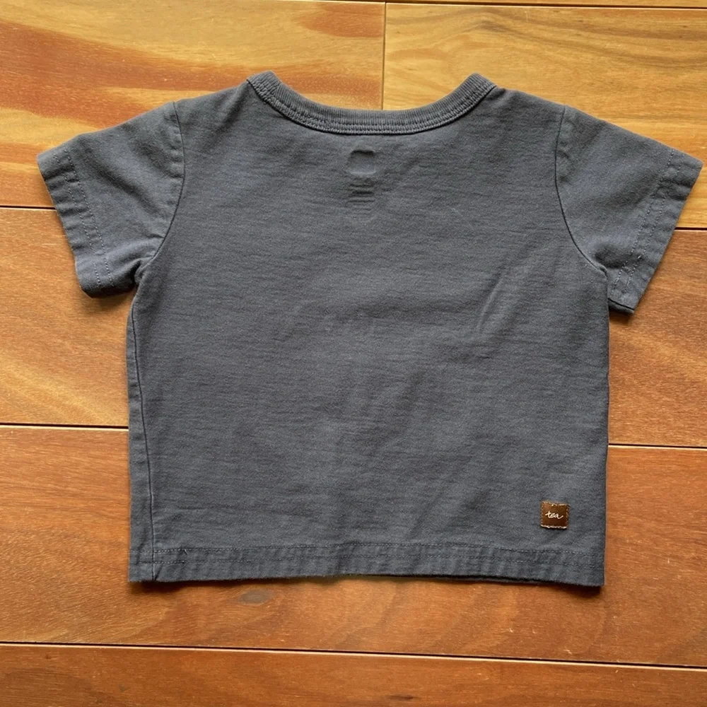 Tea Collection Navy Blue Octopus Tee 9-12M - Picture 4 of 8